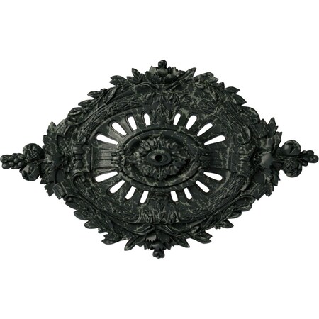 Antonio Ceiling Medallion, Hand-Painted Painted Turtle Crackle, 35 7/8W X 22 1/2H X 4 3/8P